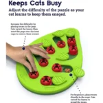 Rainy Day Puzzle & Play - Interactive Cat Treat Puzzle Cat Toys Leaks Food Cat Scratch Board - Image 2