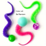 1/2/5Pcs Wiggly Balls Cat Toys New Cat Chewing Toys Bouncy Ball Wiggly Tail Sounding Kitten Bite Playing Plush Interactive Toy - Image 6