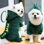 Dinosaur Dog Clothes Fleece Pet Jumpsuits Winter Warm Dog Coat Jacket for Dogs Hoodies Chihuahua French Bulldog Clothing - Image 2