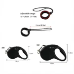 Automatic Retractable Dog Leash with Safety Wrist Strap 3M/5M Nylon Adjustable Pet Walking Lead for Dogs Cats Outdoor Training - Image 6