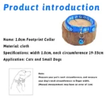 1/6/18pcs Pet Collar With Bell Footprints Colorful Dog, Dog, Cat Accessories Cat Collar Adjustable Bell Ring Necklace Pet - Image 5