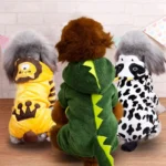 Pet Dog Clothes Soft Warm Fleece Dogs Jumpsuits Pet Clothing for Small Dogs Puppy Cats Hoodies Chihuahua Yorkshire Costume Coats - Image 3