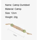 1pc Cat Cleaning Teeth Pure Natural Catnip Cat Molar Toothpaste Stick Silvervine Actinidia Fruit Matatabi Cat Snack Stick - Image 6