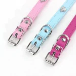 Paw Leather Durable Pet Dog Collars Puppy Pug Collars for Small Large Dog Chihuahua Cat Accessories Pet Collar for Small Dogs - Image 5