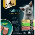 Perfect Portions Kitten Variety Flavors Pate Wet Cat Food, 2.6 oz Twin-Pack Trays 24 Pack - Image 2