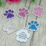 Personalized Pet Dog Cat Address Tags Engraved Cat Puppy Dog Accessories Engraved Stainless Steel Name Number Tag For Dogs Cats - Image 3