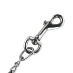 Heavy Duty Metal Chain Dog Lead With Leather Handle Long Strong Control Leash Outdoor Pet Traction Rope Anti Bite Chain Supplies - Image 4