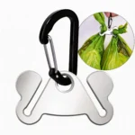 Stainless Steel Dog Poop Bag Holder Carrier, Hands Free Waste Bag Holder With Clip,Dog Walking Dog Accessories Cleaning Supplies