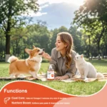 Human-Grade Salmon Oil (500ml, 300ml, 200ml 100ml) for Dogs & Cats Omega 3 Fatty Acids Supplement for Optimal Health & Nutrition - Image 4
