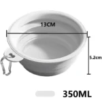 350ML Folding Dog Dish Collapsible Pet Bowl Water for Dog Drinking Bowl Cat Water Bowl Drinking Fountains for Dogs - Image 2