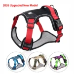 Reflective Nylon Pet Dog Harness Dog Padded Vest Adjustable Chest Strap Safety Lead All Weathers For large medium small Dogs - Image 3