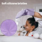 Pet Grooming Bathing Gloves Dog Cat Bathing Shampoo Scrubber Magic Massaging Cleaning Cleanner Sponge Silicon Hair Removal Glove - Image 4