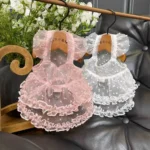 Lace Mesh Pet Dress Summer Princess Style Dog Clothes Maltese Breathable Suspender Sweet Little Dog Skirt