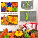 Pet Snuffle Mat for Dogs Sniff Mat Nosework Feeding Mat Slow Feeder Interactive Dog Puzzle Toys for Training and Stress Relief - Image 3