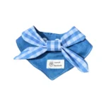 Cute Soft Dog Bandanas Breathable Adroable Dog Bibs with Red Plaid Bow Tie Triangle Bibs for Small Medium Puppy Cat