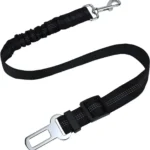1PCS High Grade Dog Car Safety Belt Dog Safety Belt with Damping Belt and Reflective Line Adjustable Length Suitable Any Dog