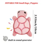 Popular new mini cute turtle plush dog toys squeaking toys healthy soft and safe for puppy teeth - Image 6