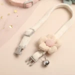 Cat Bell Collar Colorful Adjustable Sweat Cute Cartoon Pet Collar Sun Flower Bowtie Soft Polyester Small Dog Cat Necklace - Image 3