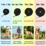 Long Dog Leash Nylon Training Lead 1.5m-50m Strong Pet Traction Rope for Puppy Cat Outdoor Walking Extended Lead Belt Supplies - Image 5