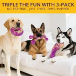 Durable Dog Toys Beef Flavor Animal Shaped Tough Game Toy for Anxiety Relief, Training & Interactive Play,Indoor Outdoor Use - Image 3