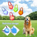 1Pc Pet Dog Night LED Flashlight Dog Cat Collar Glowing Pendant Safety Pet Leads Necklace Luminous Bright Decoration Collars - Image 5