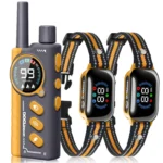 IPX7 Waterproof Dog Training Collar,Smart 2-in-1 Auto Anti-Bark and Shock Collar for All Size Dogs,3300FT Remote Electric Collar