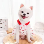 Dog Cotton Cake Skirt Summer Breathable Cherry Pattern Cute Dress Pet Sling Big Dog Clothes Cat Skirt Chihuahua Princess dress - Image 5