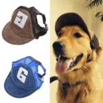 Dog Hat Large Dogs Dog Sunscreen Hat Baseball Cap Outdoor Sports Hat with Ear Holes Adjustable Pet Hat for Small and Medium Dog
