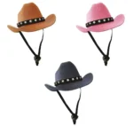 Outdoor Adjustable Pet Dog Hat Summer Pet Accessories Dogs Cat Caps Cowboy Hats Dog Cat - Image 6