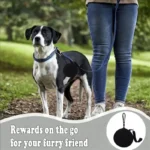 1Pc Silicone Pet Treat Pouch Portable Travel Training Bag Round Silicone Snack Bag for Dogs and Cats Pet accessories - Image 3