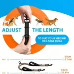 Dual Dog Leash Coupler - Comfort Padded Handles, No-Tangle, No-Pull Bungee Leash - 360° Swivel, Reflective, Shock Absorbing - Pe - Image 5