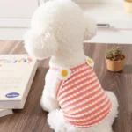 Fashion Dog Vest Suspender Dog Vest Chihuahua Bichon Breathable Thin Shirt Puppy Cat Casual Shirt Summer Pet Costume - Image 3