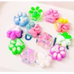 10-30Pcs Mini Cute Cat Claw Plush Pinch Fun Colorful Halloween Christmas Party Pack Fillers for Pressure Reduction Cartoon Style - Image 2