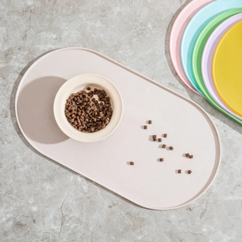 kf-Sb76eea33f16e4d6aa75ec53c67454608y Cat Feeding Mat with Non-Slip Waterproof Design, Pet Food Mat, Compatible with Cat/Dog Bowls, Multipet Households, Dog Owners - Image 1
