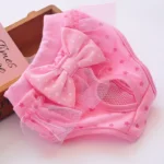 Dog Physiological Pants Pet Supplies Dog Menstrual Pants Pet Princess Panties Pet Diaper Dog Breathable Bow Dog Clothes - Image 2