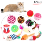 Kitten Toys Variety Pack-Pet Cat Toys Combination Set Cat Toy Funny Cat Stick Sisal Mouse Bell Ball Cat Supplies - Image 3