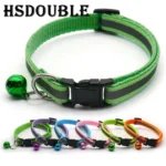2Pcs/Pack 12 Colors Reflective Adjustable Cats And Small Dogs Collars With Bells Pet Supplies - Image 3