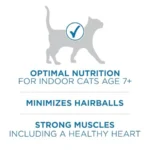 High Protein, Natural Senior Dry Cat Food, Indoor Advantage Senior+ - 7 Lb. Bag - Image 3