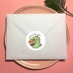 50/100/500pcs 1 Inch Thank You Stickers Cartoon Dinosaur Labels for Packaging Baking Labels Gifts Seal Decor Children's Stickers - Image 3