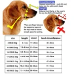 Adjustable Dog Muzzle Anti-Biting Dog Mouth Cover With Reflective Strip Can Drink Water Breathable Plastic - Image 5