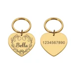 1 pc nice Dog paw prints and vine Customized Text Cat Dog ID Tag Name with Cute Symbols Customized Pet Print Medal - Image 3