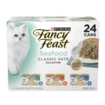 Purina Classic Pate Kitten Food, Wet Cat Food, Seafood, 3 oz Cans