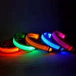 Reflective LED Dog Collar for Night Safety - Durable, Geometric Patterned, Battery-Powered, Ideal for Small/Medium Breeds - Image 4