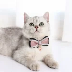 New Cute Pet Girl Cat Dog Collar Adjustable Bow Bells Collar Cat Necklace Fashion Accessories Pet Puppy Kitten Pendant Supplies - Image 4