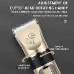 Dog Hair Clipper Pet Hair Trimmer Set Puppy Grooming Electric Shaver Ceramic Blade Cat Accessories Cordless Charging Professiona - Image 3