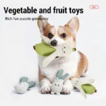 Pet Dog Plush Toy Simulation Vegetable Food Pet Toys Creative Fun Vegetable Chew Toy Squeaky Cat And Dog Toy Vegetables Pet Toy