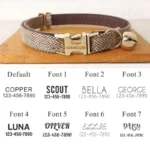 Personalized Name Cute Dog & Cat Collar with Premium Bow Tie Free Engraving ID Name Tag, Thick Suit Fiber Pet Collar & Accessory - Image 6