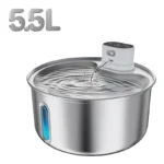 5.5L Wireless Charging Automatic Water Fountain Intelligent Pet Water Dispenser With Filter Drinking Fountain For Cats Dogs - Image 2