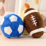 Squeaky Football & Rugby Dog Toy: Interactive Puppy Training Chew Toy Teething Relief and Playtime Fun for Energetic Dogs - Image 2