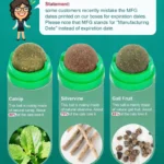 Catnip Cat Wall Stick-on Ball Toy Healthy Natural Removes Balls to Promote Digestion Cat Grass Snack Pet Catnip Ball - Image 4